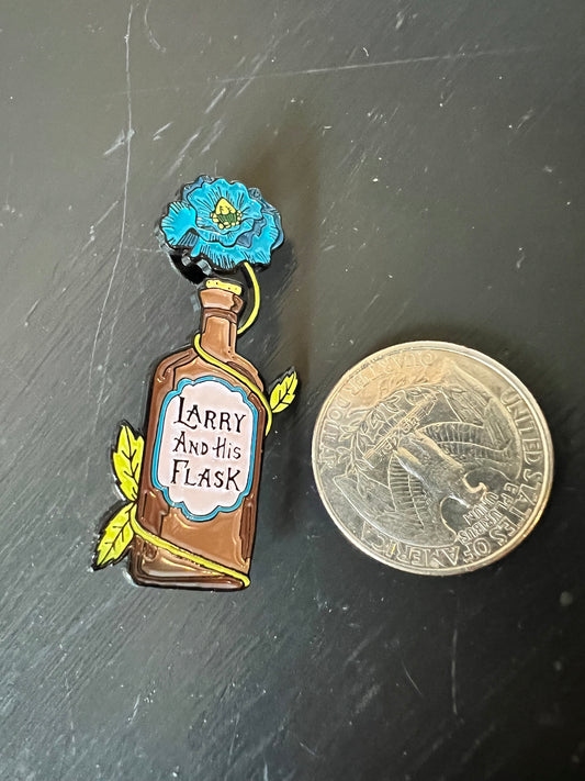 Larry And His Flask - Enamel Pin