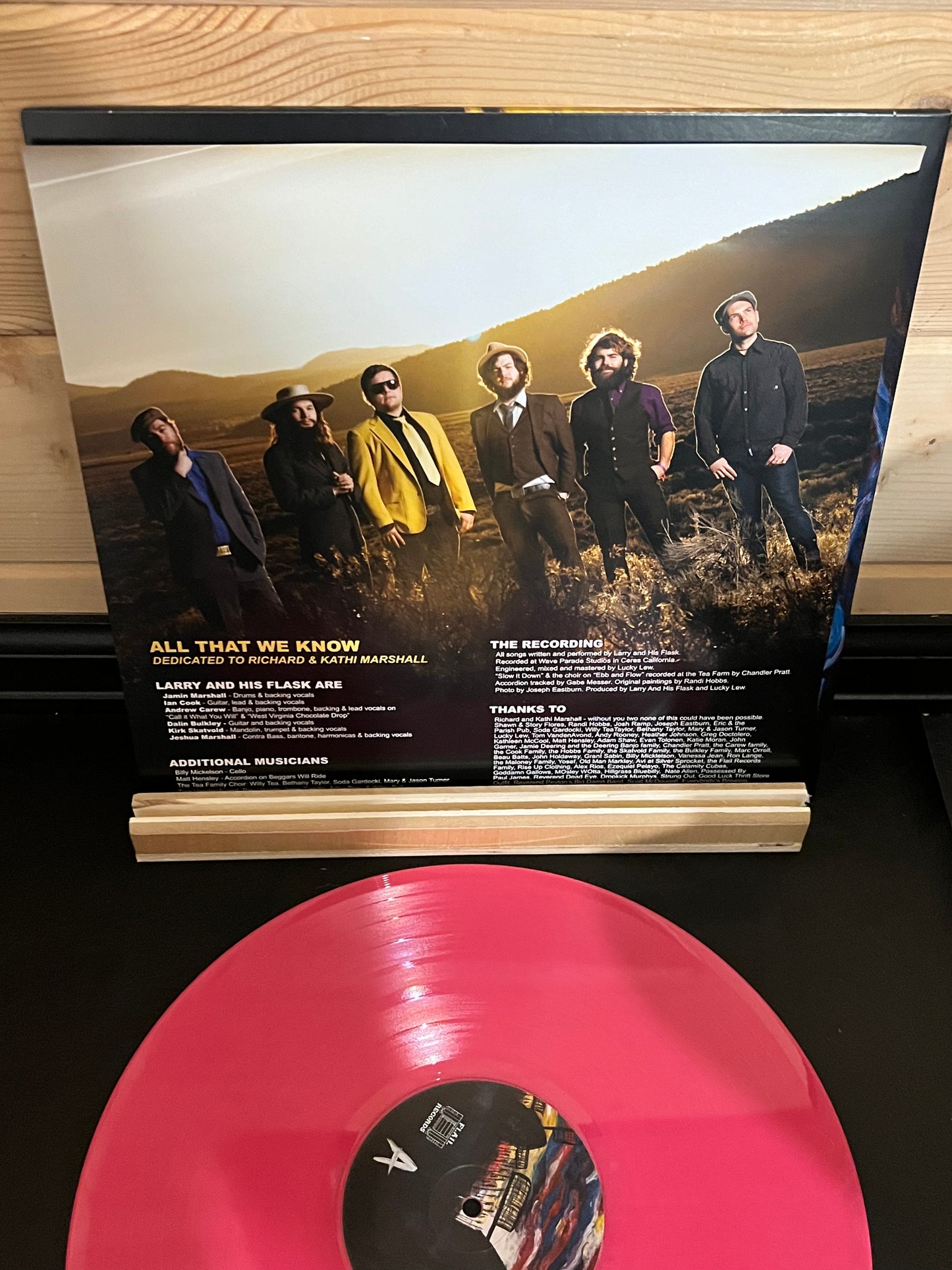 Larry And His Flask - All That We Know - Pink vinyl